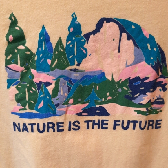 The North Face Short Sleeve Yellow Cotton T-shirt size Large (14/16) - Picture 4 of 8